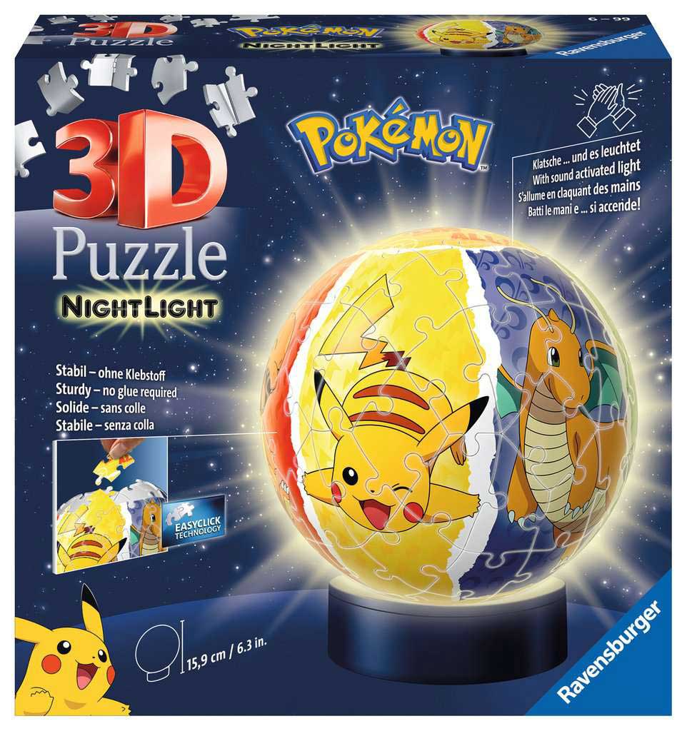 Ravensburger Napravi sam Noćna lampa od puzli Pokemon 11547