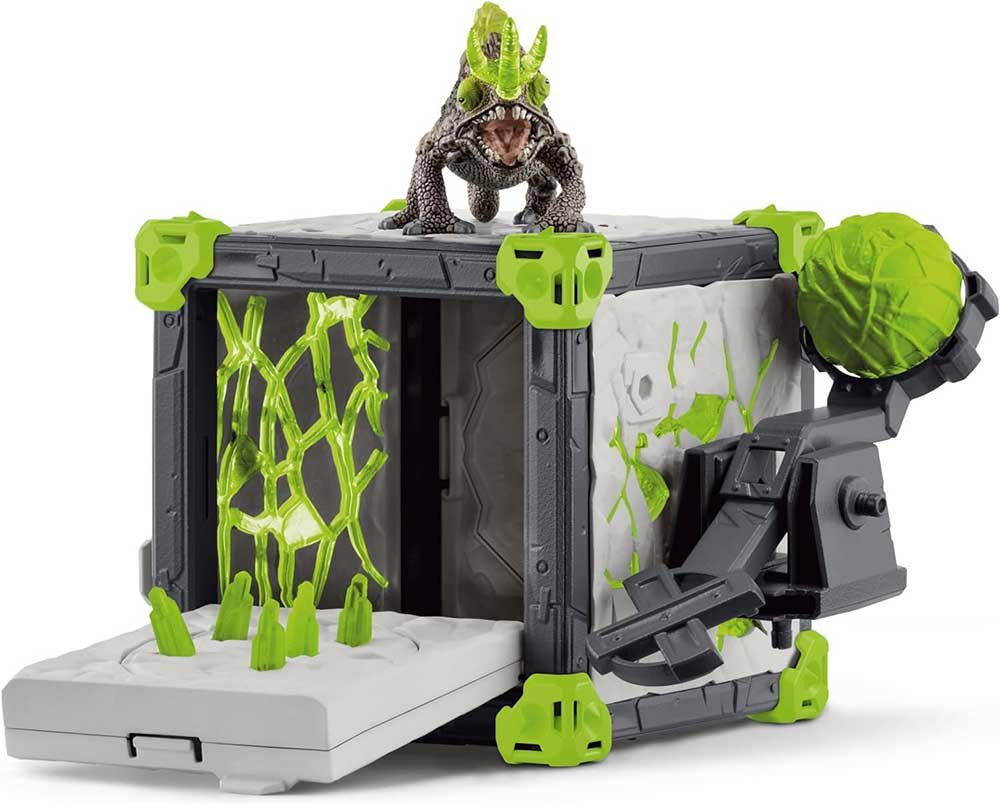 Schleich® Eldrador figurice Borbeni kavez i kameni kameleon 42677