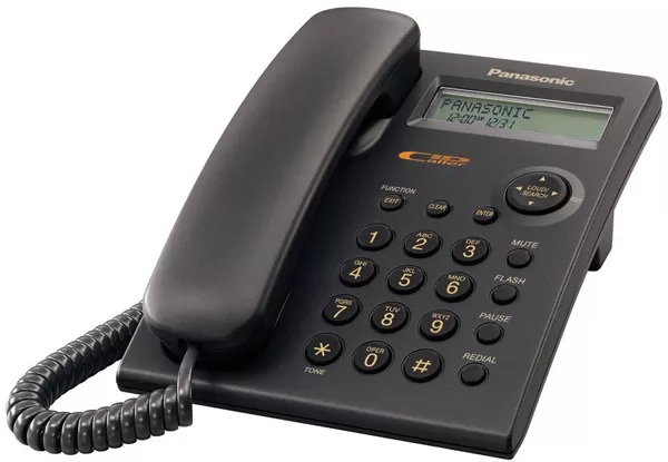 Fiksni žičani telefon Panasonic KX-TSC11 crni sa identifikacijom poziva