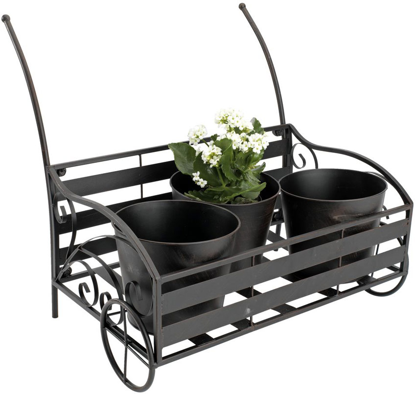 Čelična Žardinijera Sa Kolicima Kreon