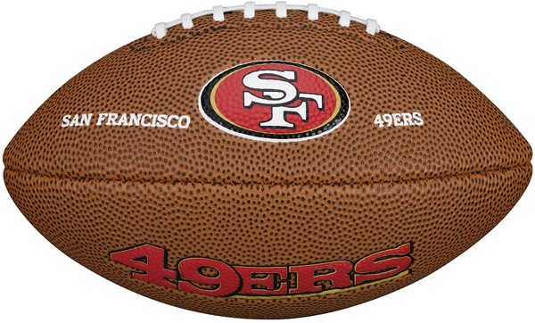 Wilson mini lopta za američki fudbal NFL Mini San Francisco 49ers WTF1533XBSF