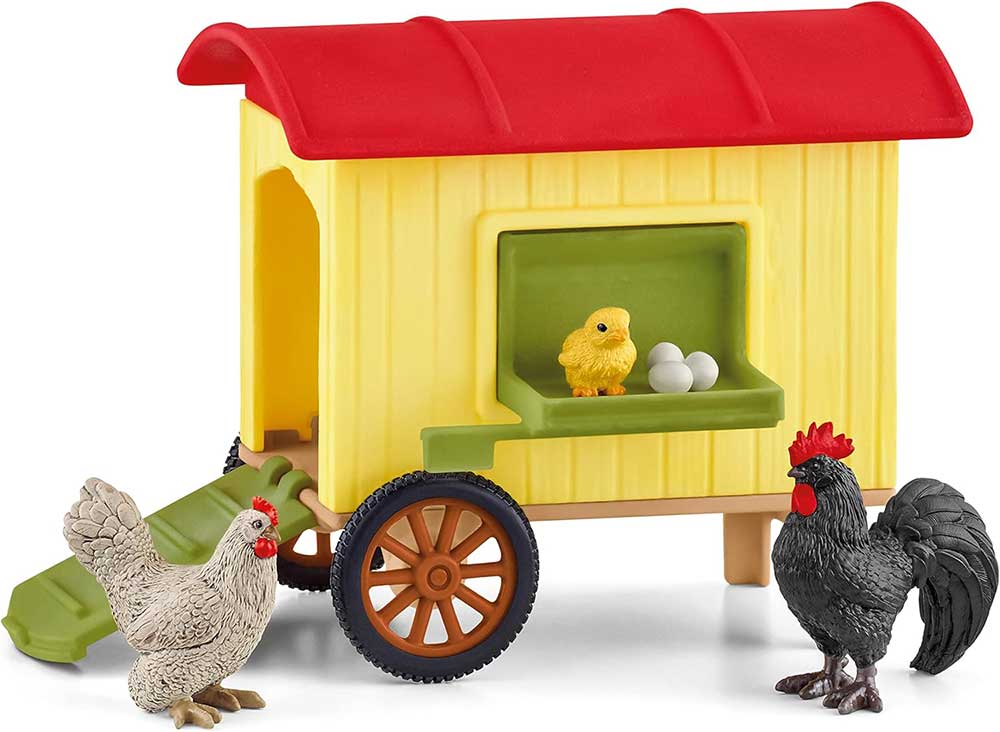 Schleich® Figure Domaće životinje Pokretni kokošinjac i kokoške 42572