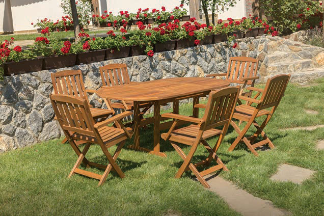 Garnitura Od Drveta Ravello - 6 Stolica + Sto