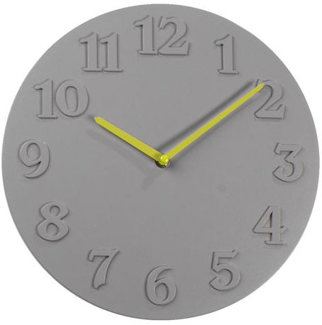Zidni sat Plato 30cm siva