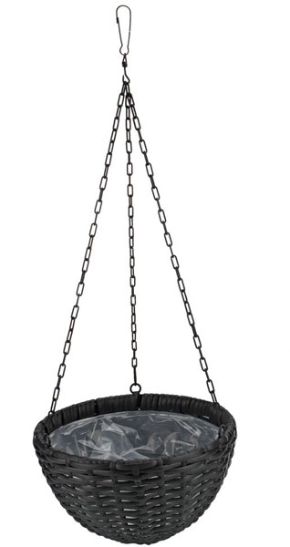 Viseća saksija Flop Ø25×V15 crna