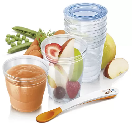 Avent Set 20 kom. čašica za hranjenje i čuvanje hrane