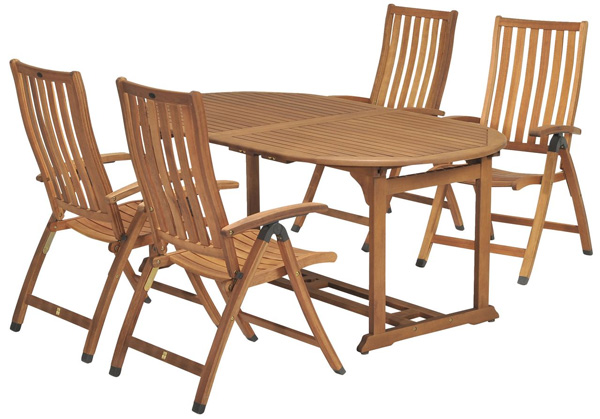 Baštenska garnitura Wenster sto i četiri stolice