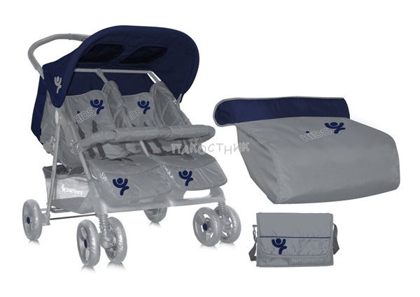 Bertoni Kolica za blizance Blue&Grey Kids 10020071457