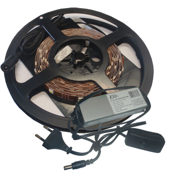 LED traka 120 dioda 4m toplo bela sa ispravljačem EL 240