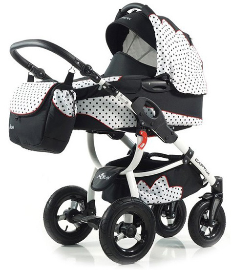 Tako Kolica za bebe Captiva 3u1 Set Polka Dots 01