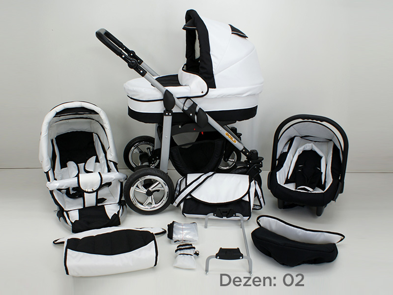 Kunert Kolica za bebe Silver Set 3u1 02
