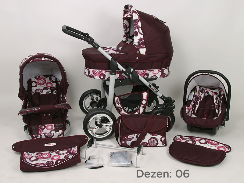 Kunert Kolica za bebe Silver Set 3u1 06