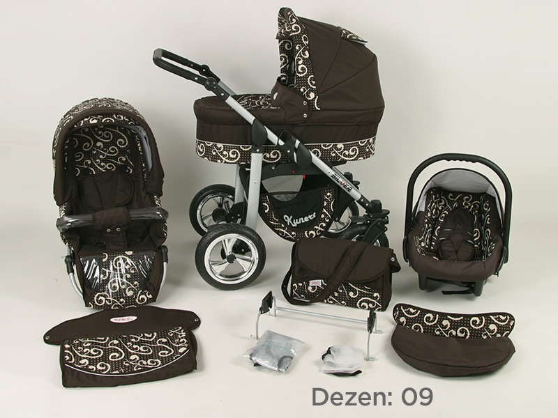Kunert Kolica za bebe Silver Set 3u1 09