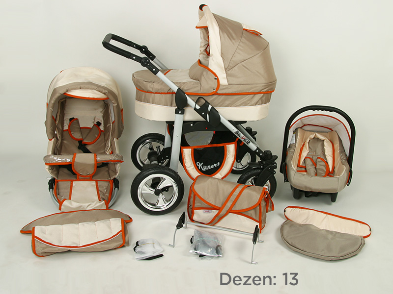Kunert Kolica za bebe Silver Set 3u1 13