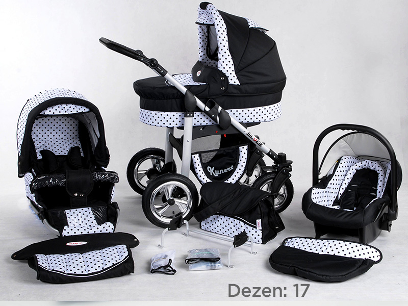 Kunert Kolica za bebe Silver Set 3u1 17