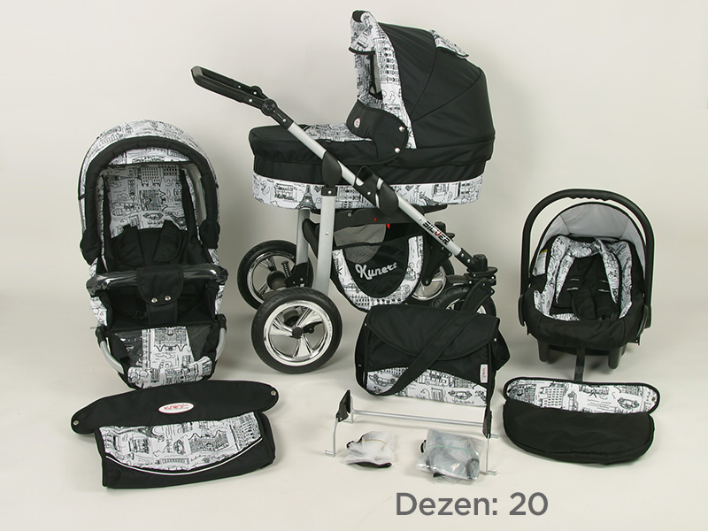 Kunert Kolica za bebe Silver Set 3u1 20