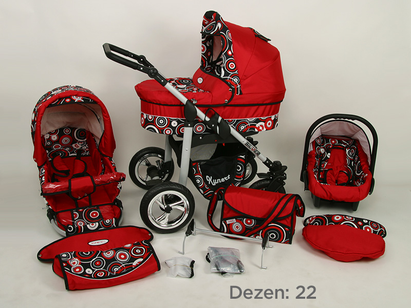 Kunert Kolica za bebe Silver Set 3u1 22