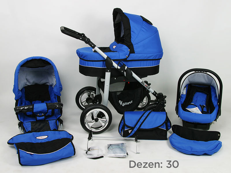 Kunert Kolica za bebe Silver Set 3u1 30
