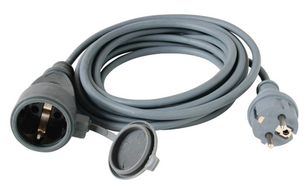 Produžni kabl 10m sa poklopcem gumirani provodnik NV5-10/GY