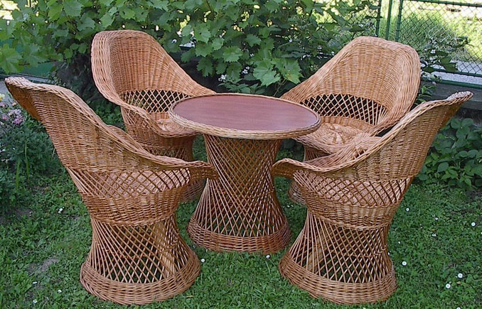 Pletena Baštenska Garnitura od Pruća Oevenum