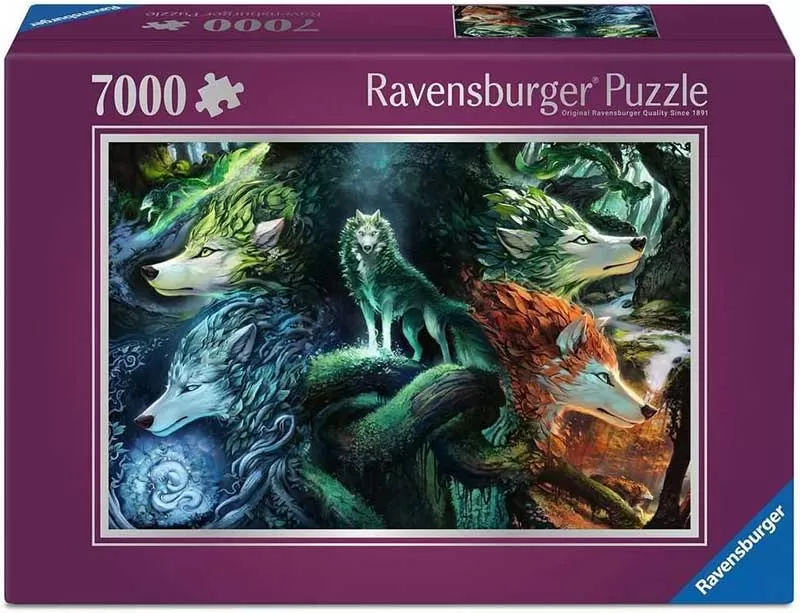 Puzzle 7000 delova Šumski šaptači Vukovi Ravensburger 12001423