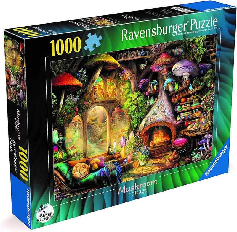 Puzzle 1000 delova Pečurka koliba Ejmi Stjuart Ravensburger 12001525