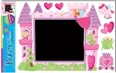 Zidna dekoracija Stiker sa prostorom za crtanje Zamak 12SW04BC