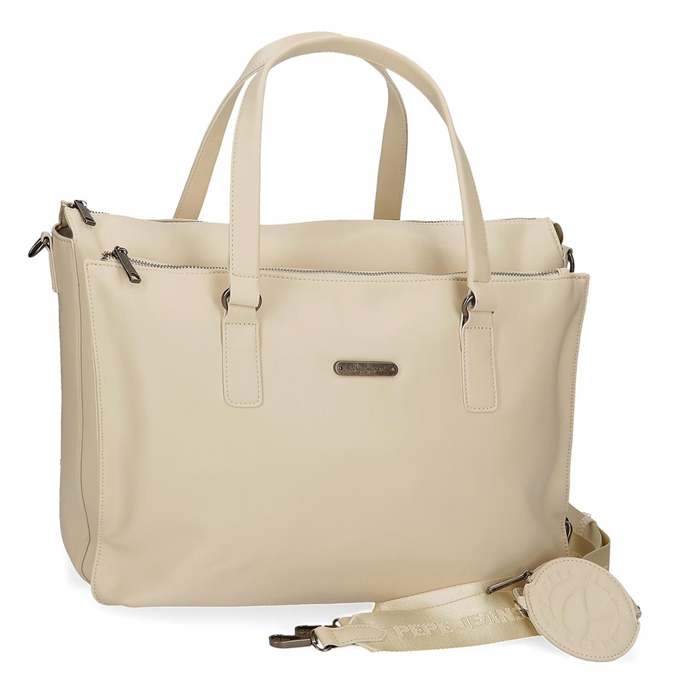 Laptop torba Pepe Jeans Salma beige 70660