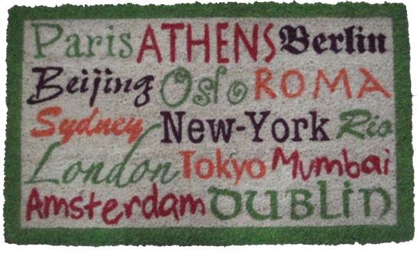 Otirač 40 x 60 cm Gradovi