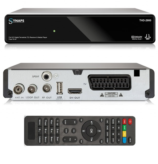 Set Top Box Digitalni prijemnik TV signala Synaps THD-2900 Full HD DVB-T2