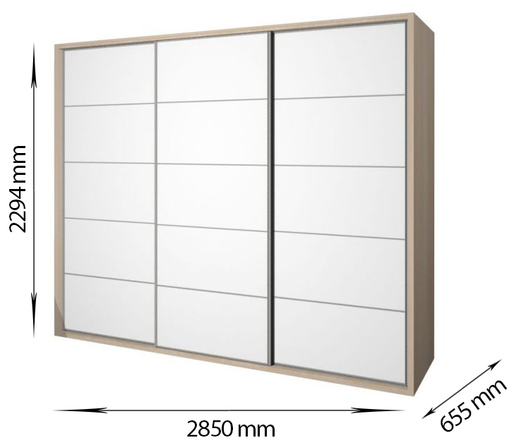 Klizni plakar Insert sa 3 krila