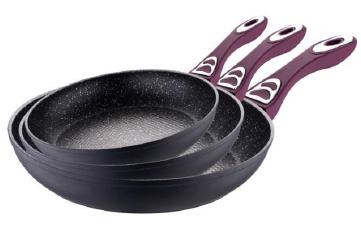 Bergner Tiganji sa mermernom oblogom - Set od 3 kom Renberg purple RB-1023-P