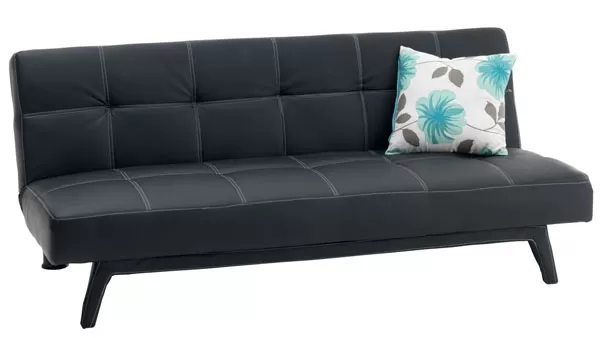 Kauč Orbster crna veštačka koža