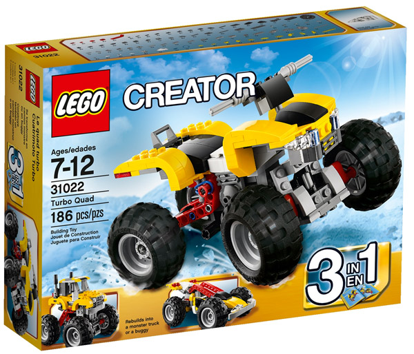 LEGO® Creator kocke 3u1 Turbo Quad LE31022