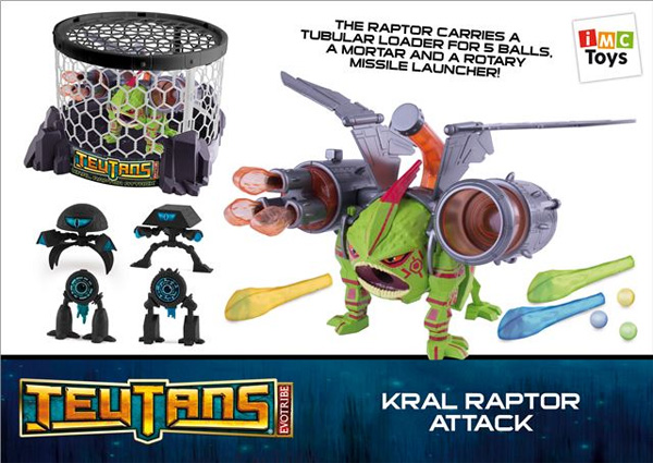 Teutans Set Za Igru i figura Kralov Raptor Napad IMC Toys IM 445185