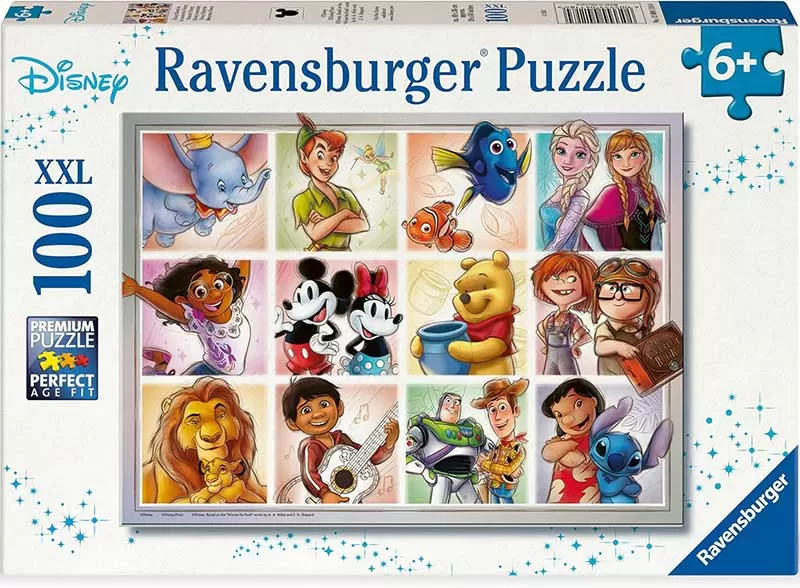 Puzzle slagalice za decu 100XXL delova Dizni Junaci Ravensburger 12004118