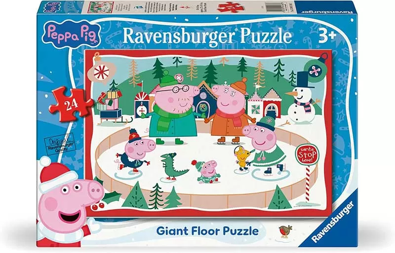 Velike podne puzzle Pepa Prase Božić 24 dela Ravensburger Giant Puzzle 12004186