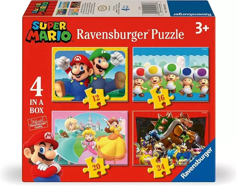Puzzle slagalica za decu 4u1 Super Mario Ravensburger 12004107