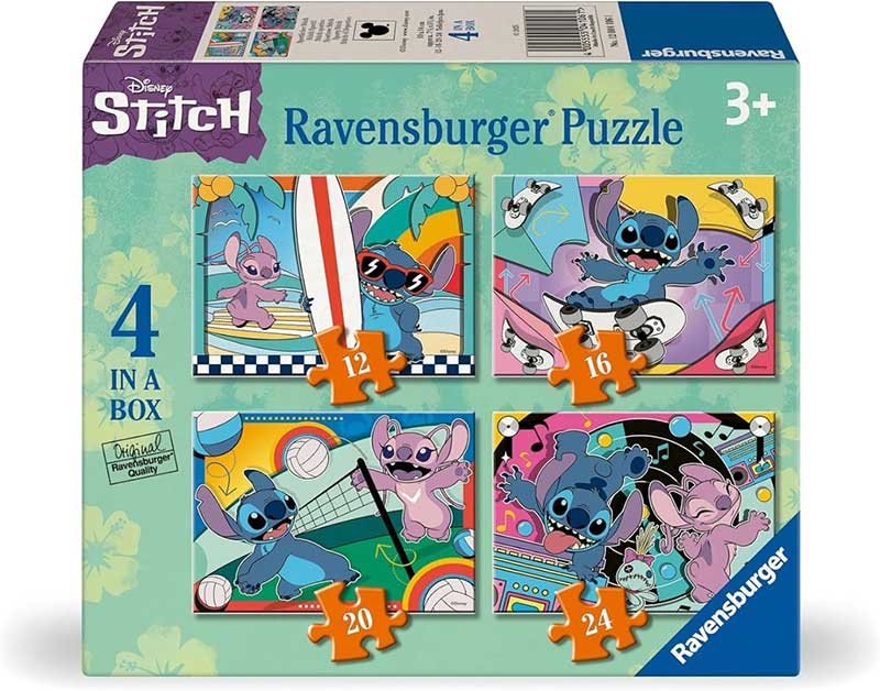Puzzle slagalica za decu 4u1 Stitch And Angel Ravensburger 12004106