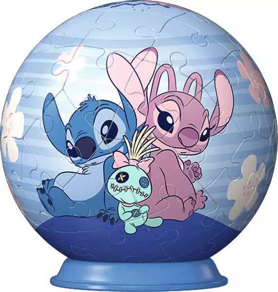 3D Puzzle slagalica Lopta 54 dela Disney Stitch and Angel Ravensburger 11599