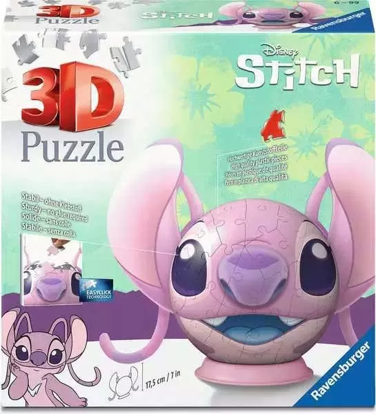 3D Puzzle slagalica 72 dela Disney Stitch Angel Ravensburger 11639