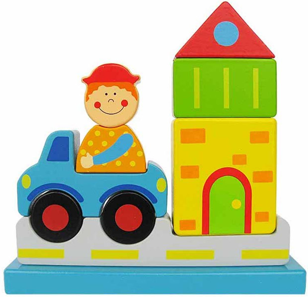 Drvene kocke sa magnetima 4Kids Grad 22564