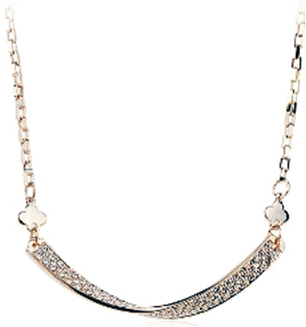 Ženski pozlaćeni lančić sa priveskom Simply GPL-002