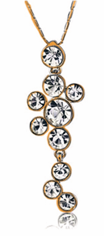 Ženski lančić sa priveskom pozlata Waterfall GPL-003