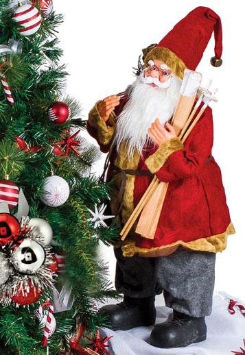 Nikolaus Kunst - Deda Mraz Sa Skijama 81 cm