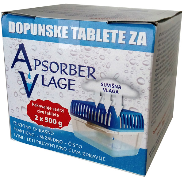 Tablete za apsorber vlage 2x500g