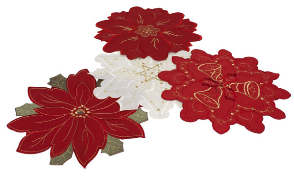 Podmetač Stolnjak Novogodišnji Cvet Ø25/30cm 5604800