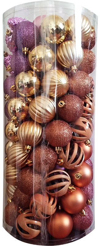 Ukrasi Za Novogodišnju Jelku - 101 Kugla purple gold brown