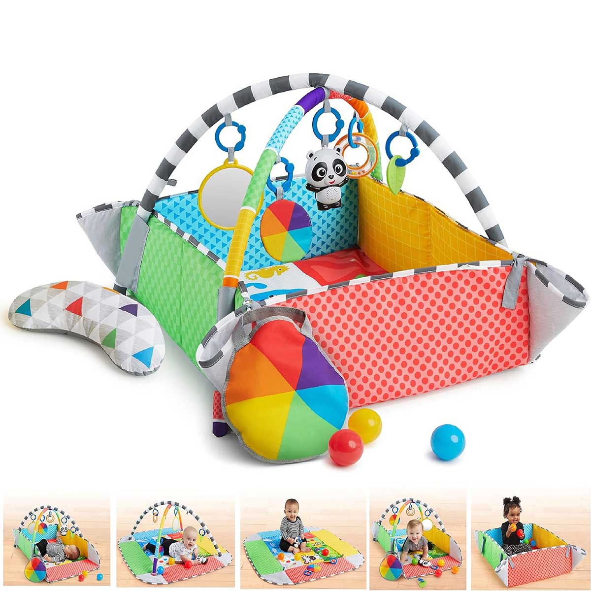 Baby Einstein™ Gimnastika za bebe 5u1 sa igračkama i lopticama Color 12573