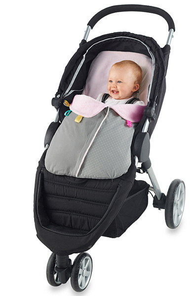 Taggies by Bright Starts Duboki zimski pokrivač za kolica i autosedište Pink Monkey